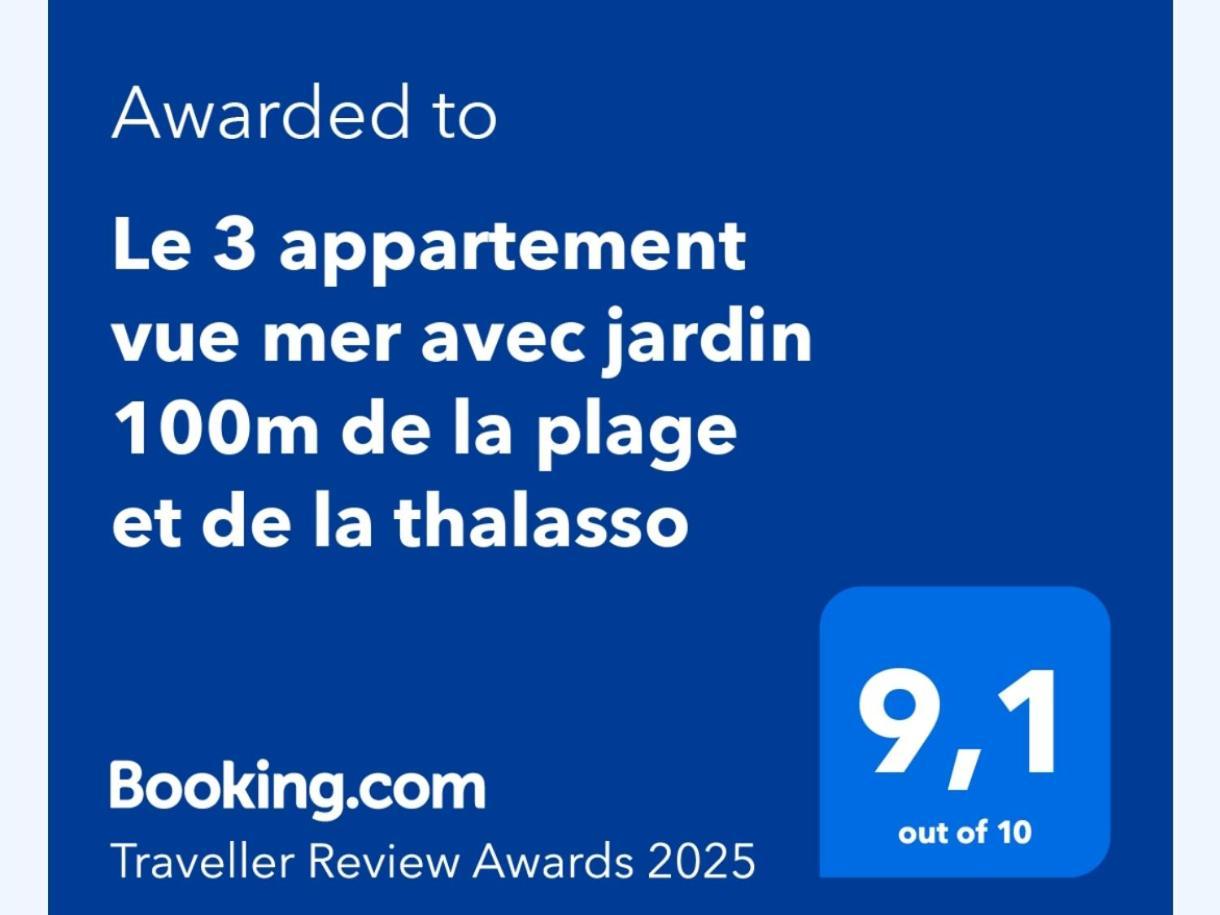 Le 3 Appartement Vue Mer Avec Jardin 100M De La Plage Et De La Thalasso Concarneau Exteriér fotografie